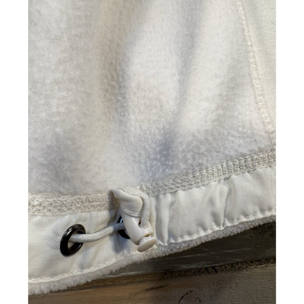 Faded-Glory Women's White Fleece Zipper Sweater Jacket Size M - Picture 8 of 14